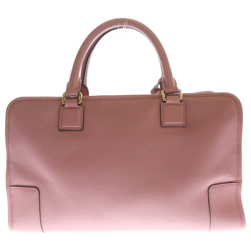 LOEWE(ロエベ) アマソナ36 リミテッドエディション アナグラム ハンドバッグ ボストンバッグ ゴールド金具 ピンク レザー