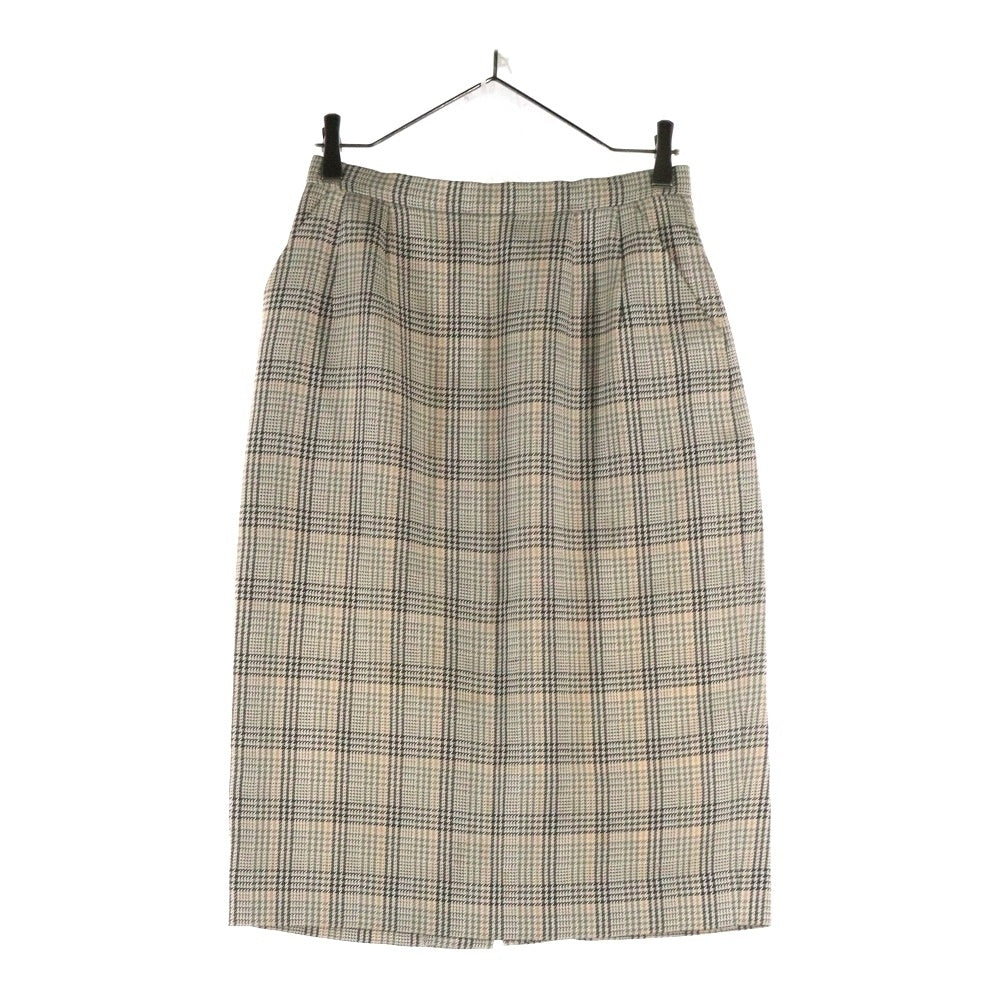 Acuascutum(アクアスキュータム) チェック柄スカート ベージュ レディース
