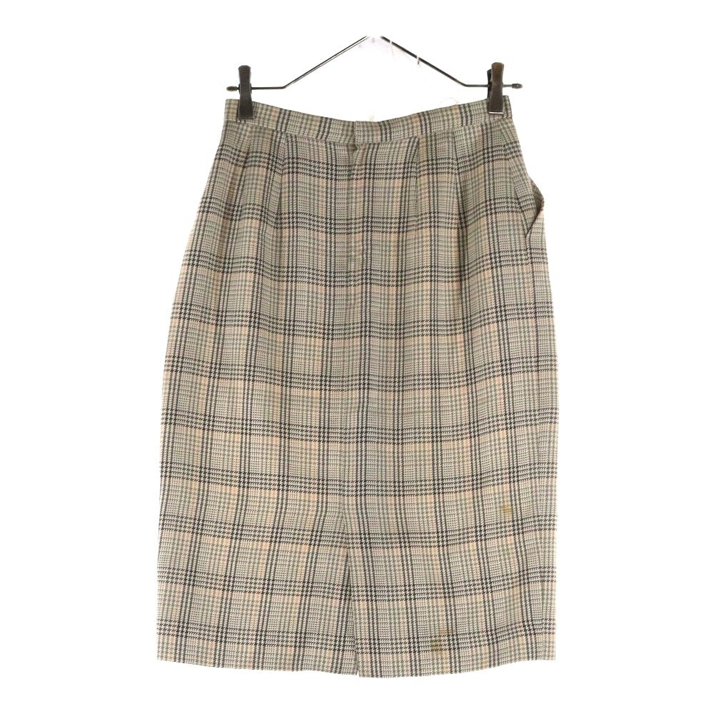 Acuascutum(アクアスキュータム) チェック柄スカート ベージュ レディース
