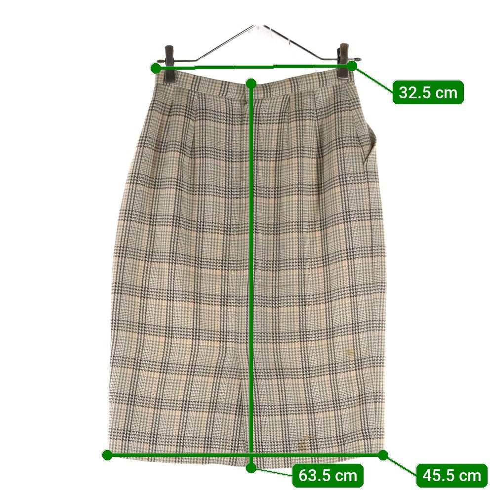 Acuascutum(アクアスキュータム) チェック柄スカート ベージュ レディース