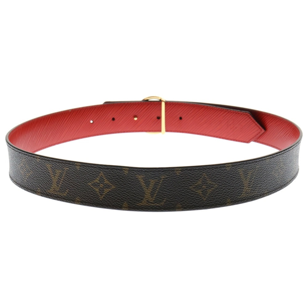 LOUIS VUITTON(ルイヴィトン) モノグラム サンチュール LVサークル エピ リバーシブル ベルト ブラウン ゴールド金具 #32/80 M9935