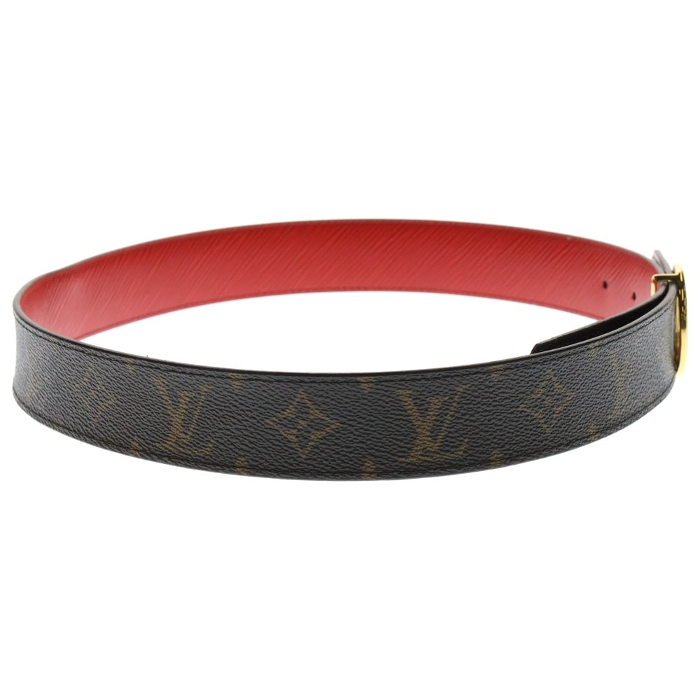 LOUIS VUITTON(ルイヴィトン) モノグラム サンチュール LVサークル エピ リバーシブル ベルト ブラウン ゴールド金具 #32/80 M9935
