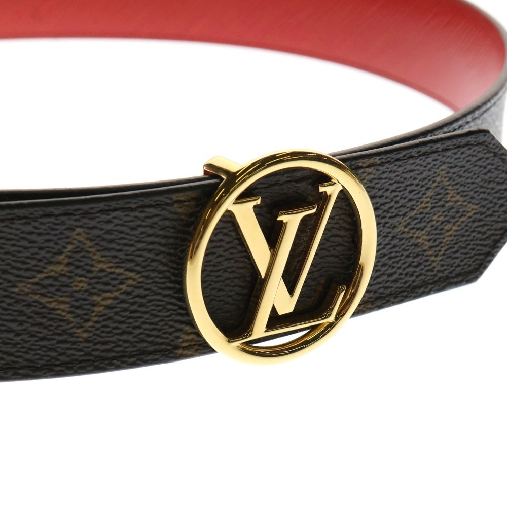 LOUIS VUITTON(ルイヴィトン) モノグラム サンチュール LVサークル エピ リバーシブル ベルト ブラウン ゴールド金具 #32/80 M9935