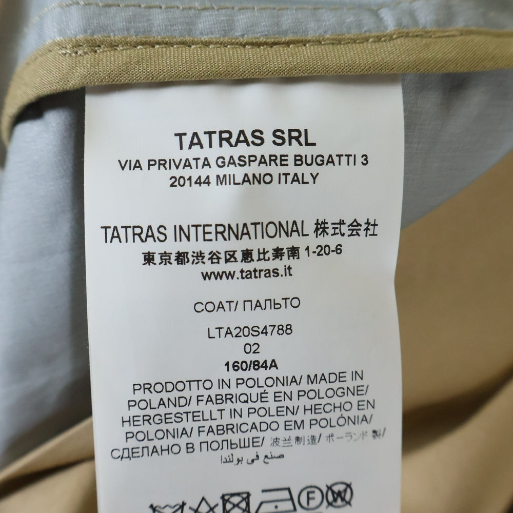 TATRAS(タトラス) 20SS トレンチコート ベージュコットン LTA20S4788