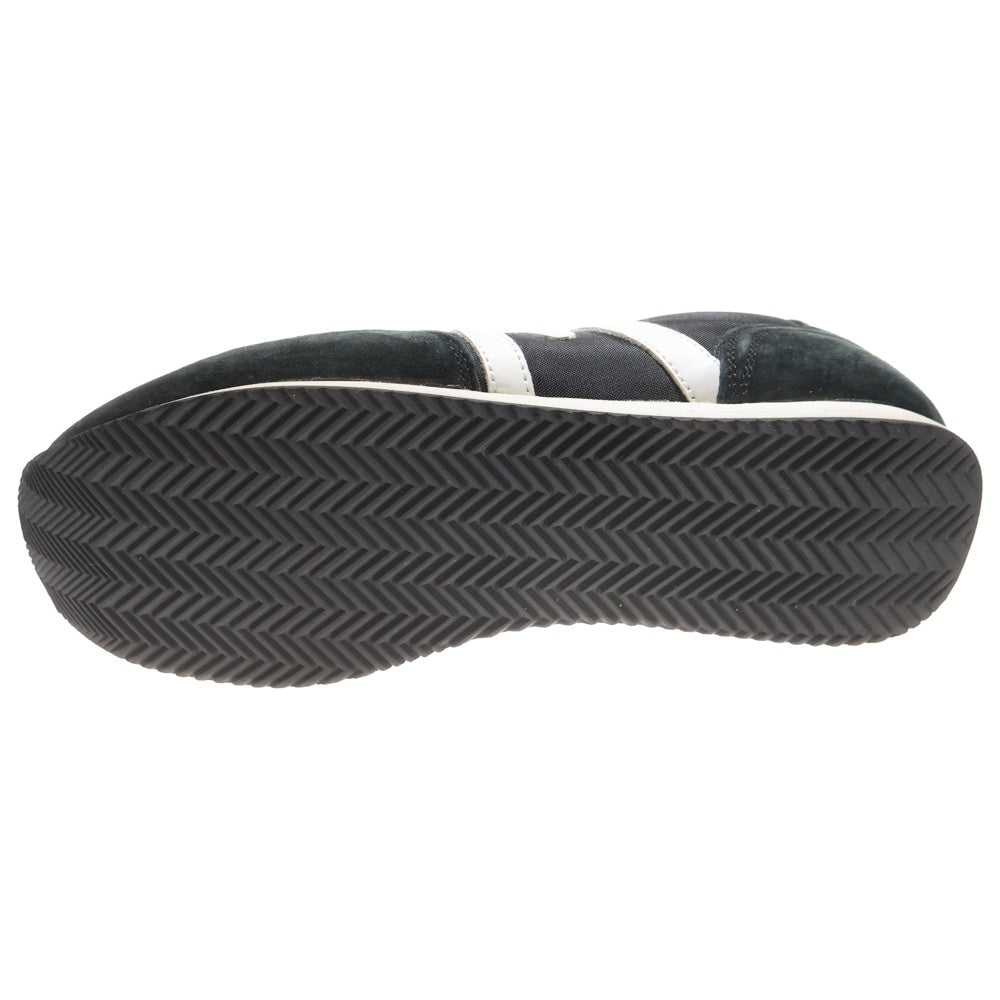 NO BRAND(ノーブランド) ALBATROSS アルバトロス レザー/スエード切替 ナイロンローカットスニーカー ブラック/ホワイト F802519