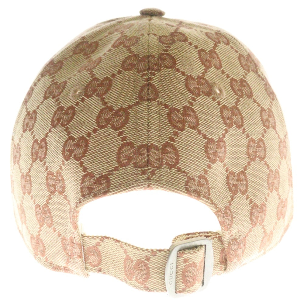 GUCCI(グッチ) ×ニューヨークヤンキース NY GGキャンバス ベースボールキャップ ブラウン 帽子 539836