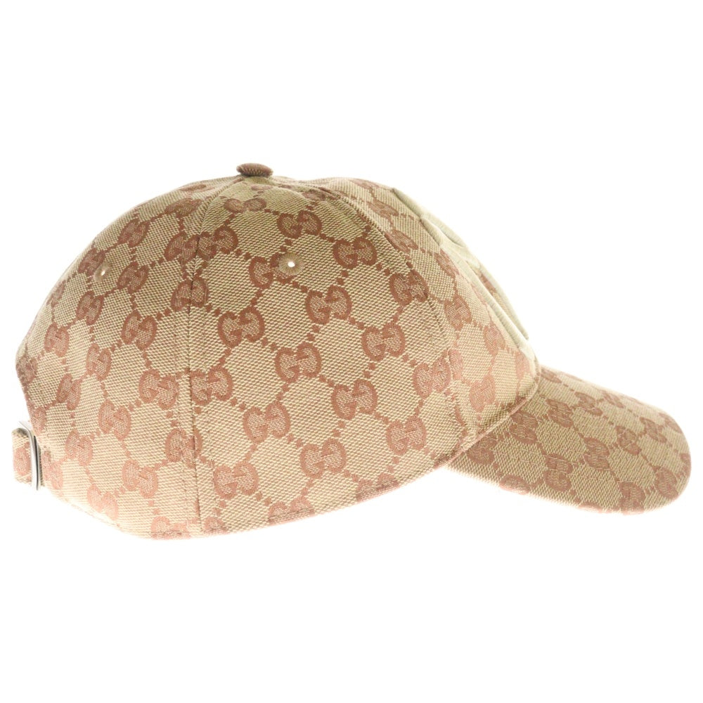 GUCCI(グッチ) ×ニューヨークヤンキース NY GGキャンバス ベースボールキャップ ブラウン 帽子 539836