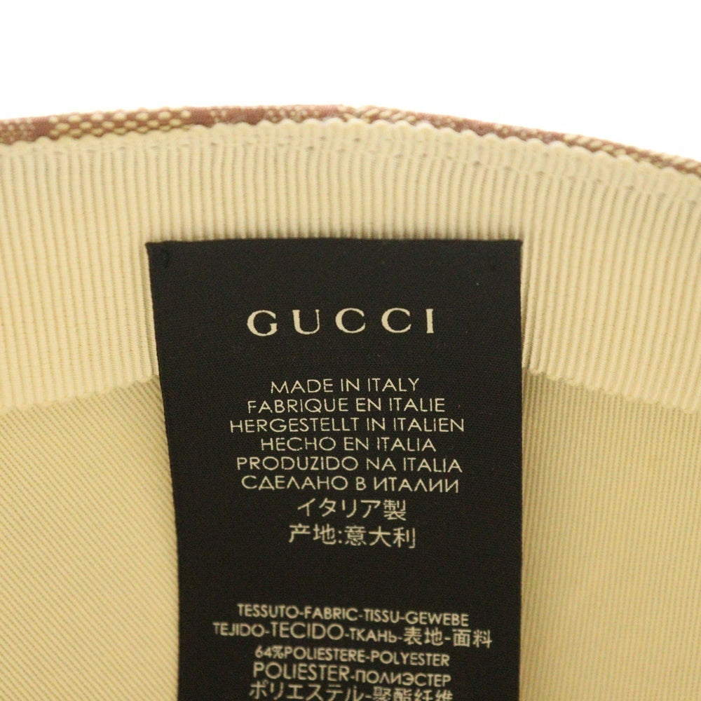 GUCCI(グッチ) ×ニューヨークヤンキース NY GGキャンバス ベースボールキャップ ブラウン 帽子 539836