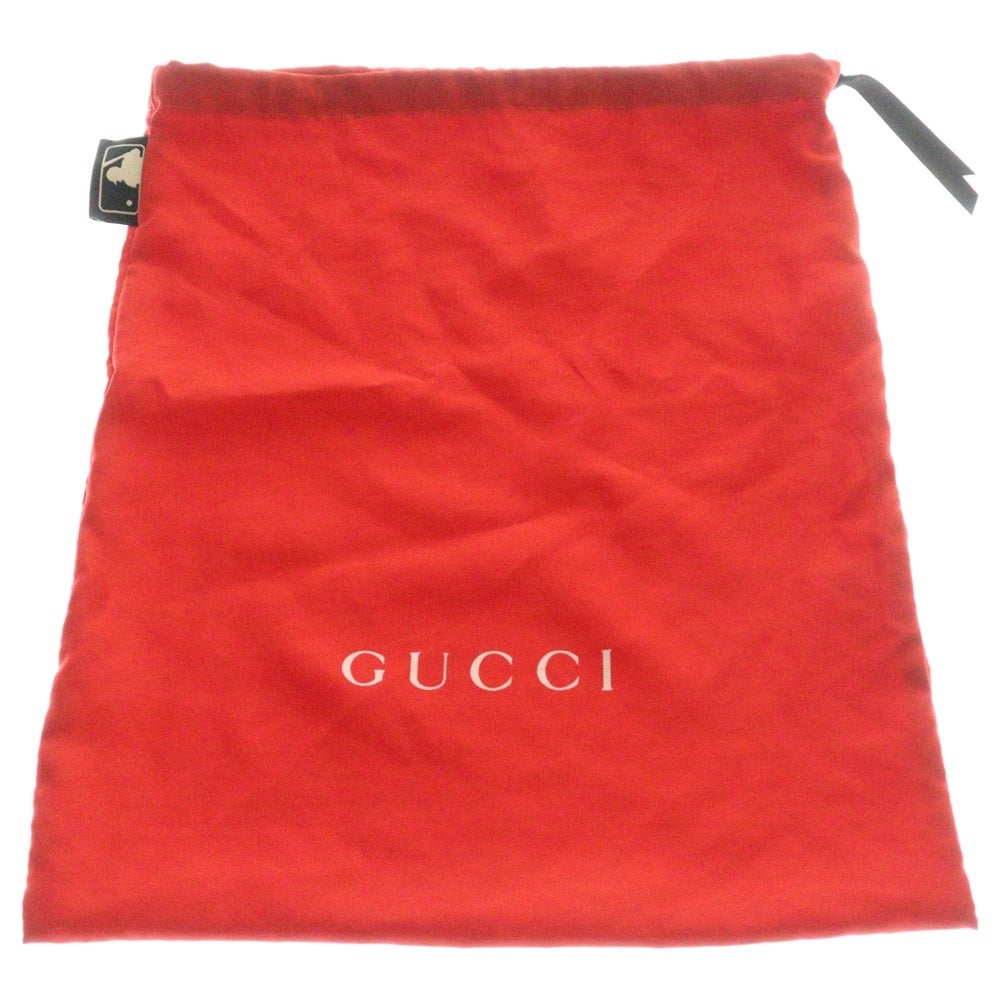 GUCCI(グッチ) ×ニューヨークヤンキース NY GGキャンバス ベースボールキャップ ブラウン 帽子 539836