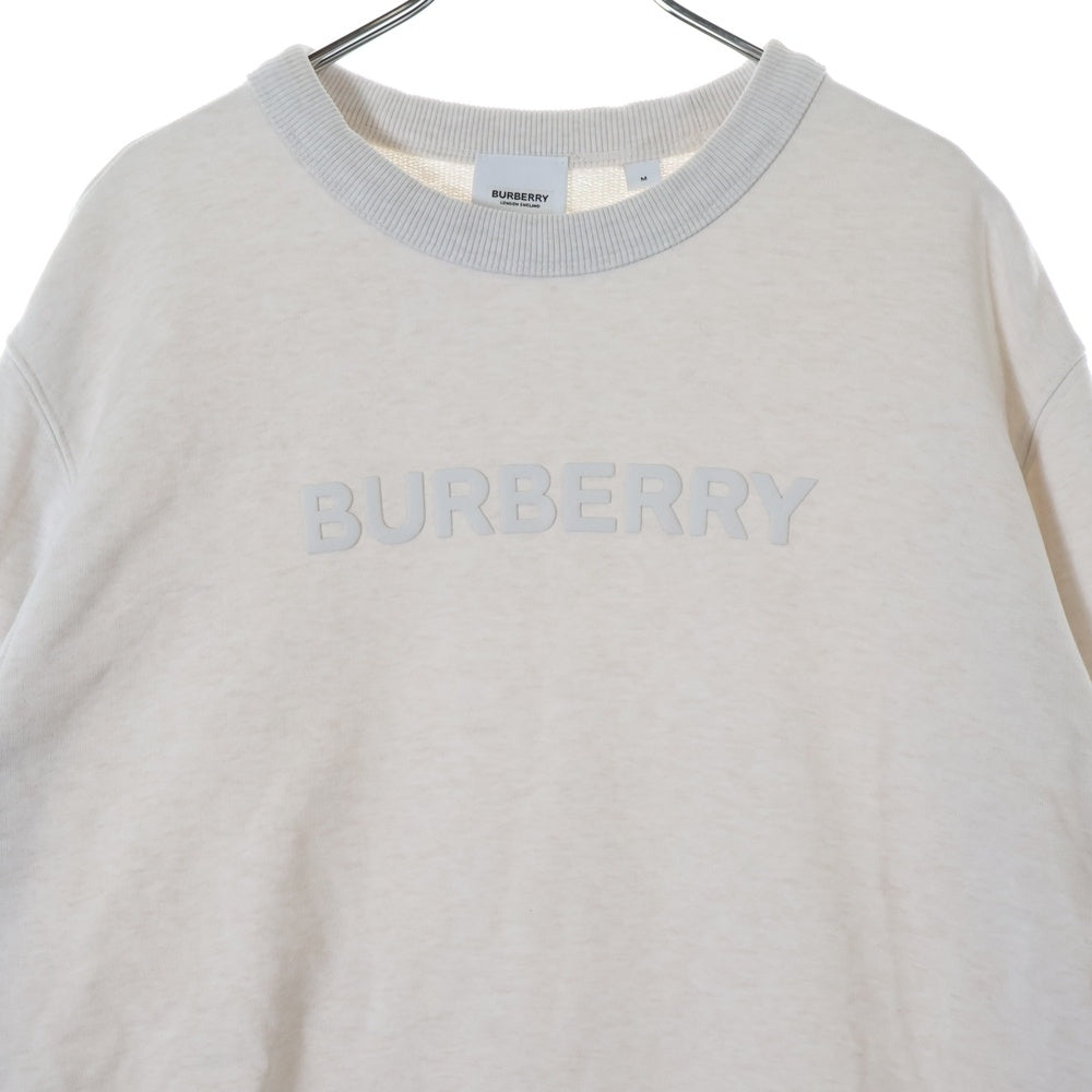 BURBERRY(バーバリー) ロゴプリント 長袖スウェットトレーナー アイボリー 8068710