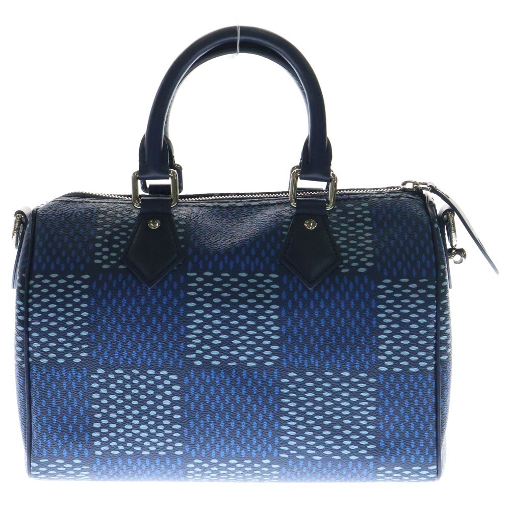 LOUIS VUITTON(ルイヴィトン) ダミエヘリテージ スピーディ25 2WAY レザーハンドバッグ ショルダーバッグ ブルー N40691