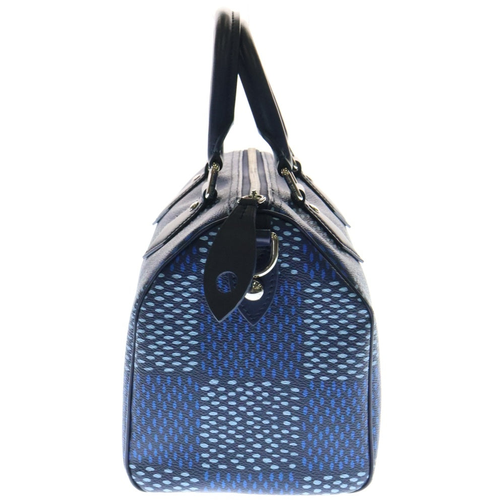 LOUIS VUITTON(ルイヴィトン) ダミエヘリテージ スピーディ25 2WAY レザーハンドバッグ ショルダーバッグ ブルー N40691