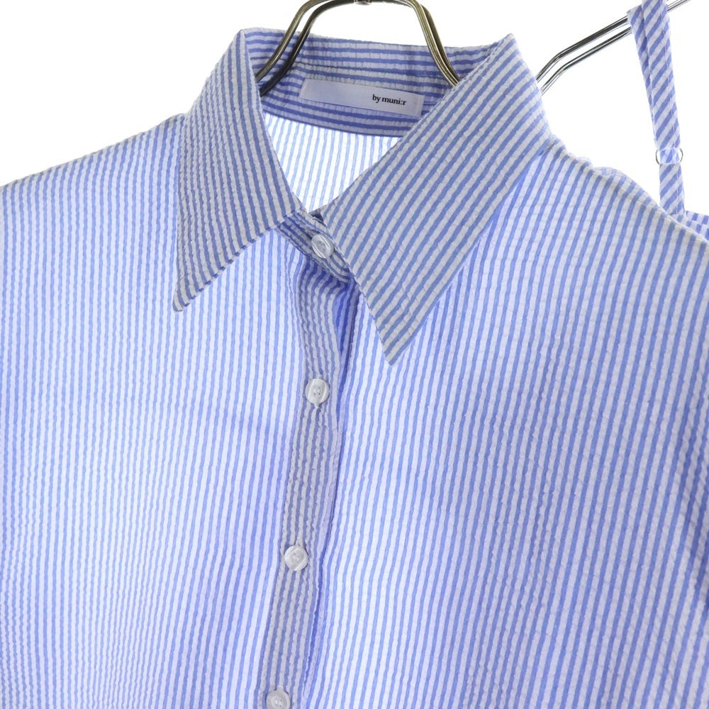 NO BRAND(ノーブランド) アンサンブル(シャツ・キャミソール) 青