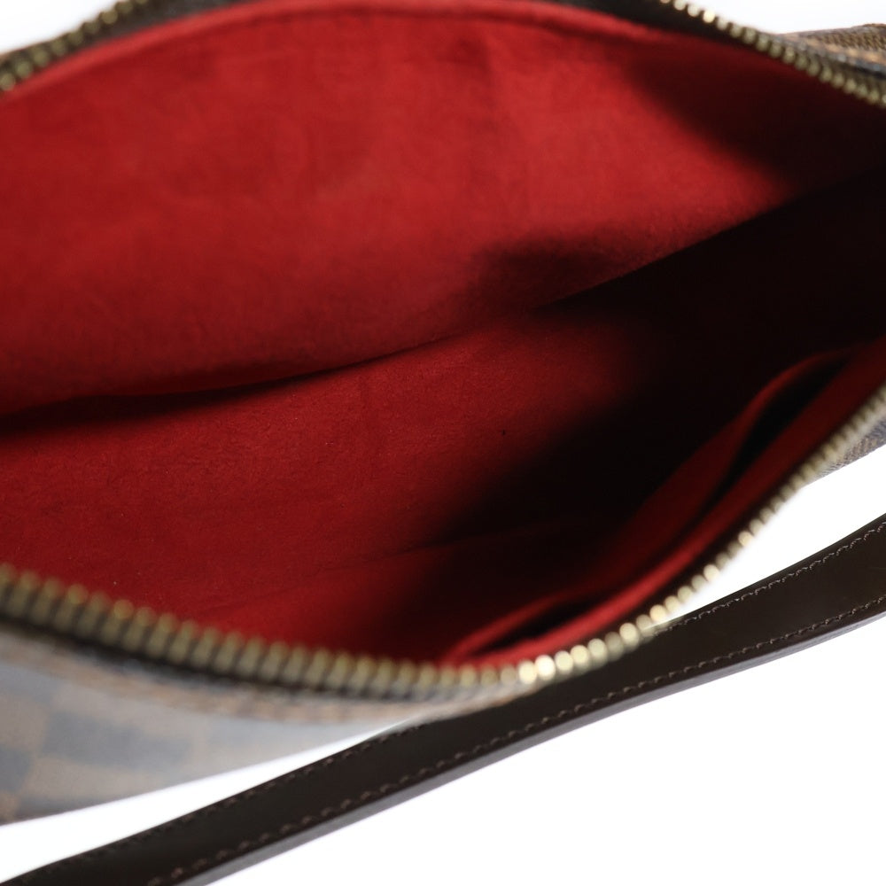 LOUIS VUITTON(ルイヴィトン) ラヴェッロ GM ダミエ エベヌ PVC レザー ショルダーバッグ ゴールド金具 ブラウン N60006