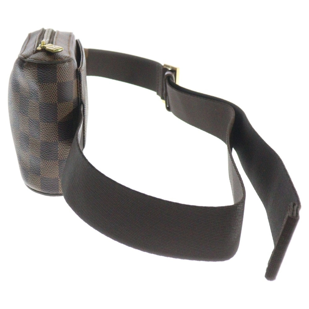 LOUIS VUITTON(ルイヴィトン) ジェロニモス ダミエ PVC レザー ショルダー ボディバッグ ゴールド金具 ブラウン N51994