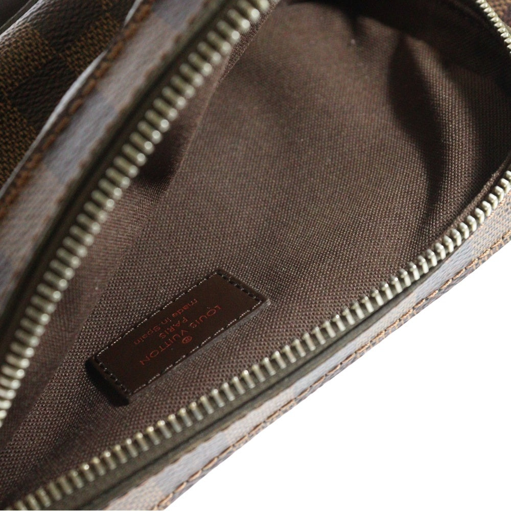 LOUIS VUITTON(ルイヴィトン) ジェロニモス ダミエ PVC レザー ショルダー ボディバッグ ゴールド金具 ブラウン N51994