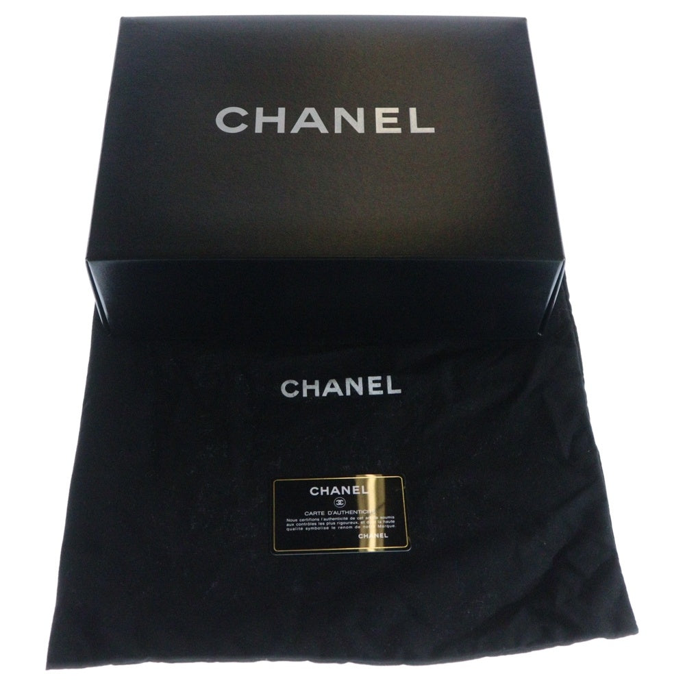 CHANEL(シャネル) ラグジュアリーライン ココマーク ラムスキン レザー チェーン ショルダーバッグ シルバー金具 ブラック 11番台