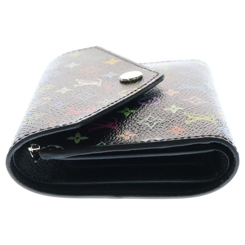 LOUIS VUITTON(ルイヴィトン) LV モノグラム マルチカラー ポルトフォイユ・ヴィクトリーヌ コインケース 財布 ブラック マルチカラー シルバー金具 PVC M14163
