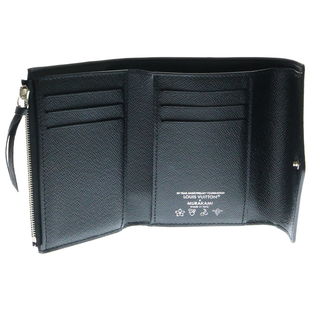 LOUIS VUITTON(ルイヴィトン) LV モノグラム マルチカラー ポルトフォイユ・ヴィクトリーヌ コインケース 財布 ブラック マルチカラー シルバー金具 PVC M14163