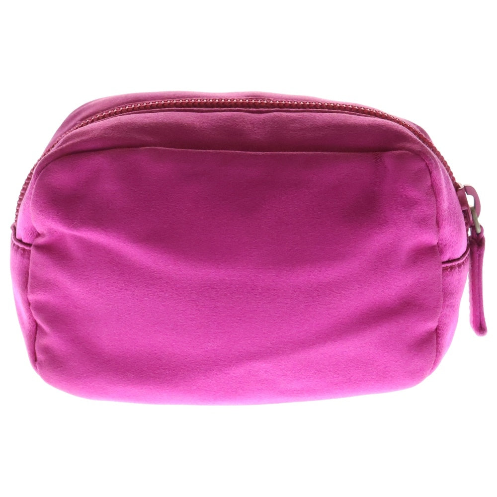 PRADA(プラダ) ポーチ ケース 小物入れ パープル ピンク サテン 1N0339