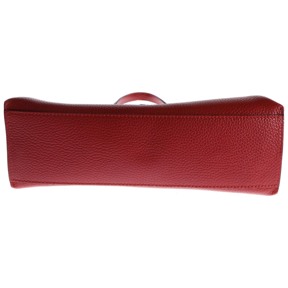 GUCCI(グッチ) バンブーデイリー 2wayハンドバッグ ショルダーバッグ ハンドバッグ レッド シルバー金具 レザー 370831