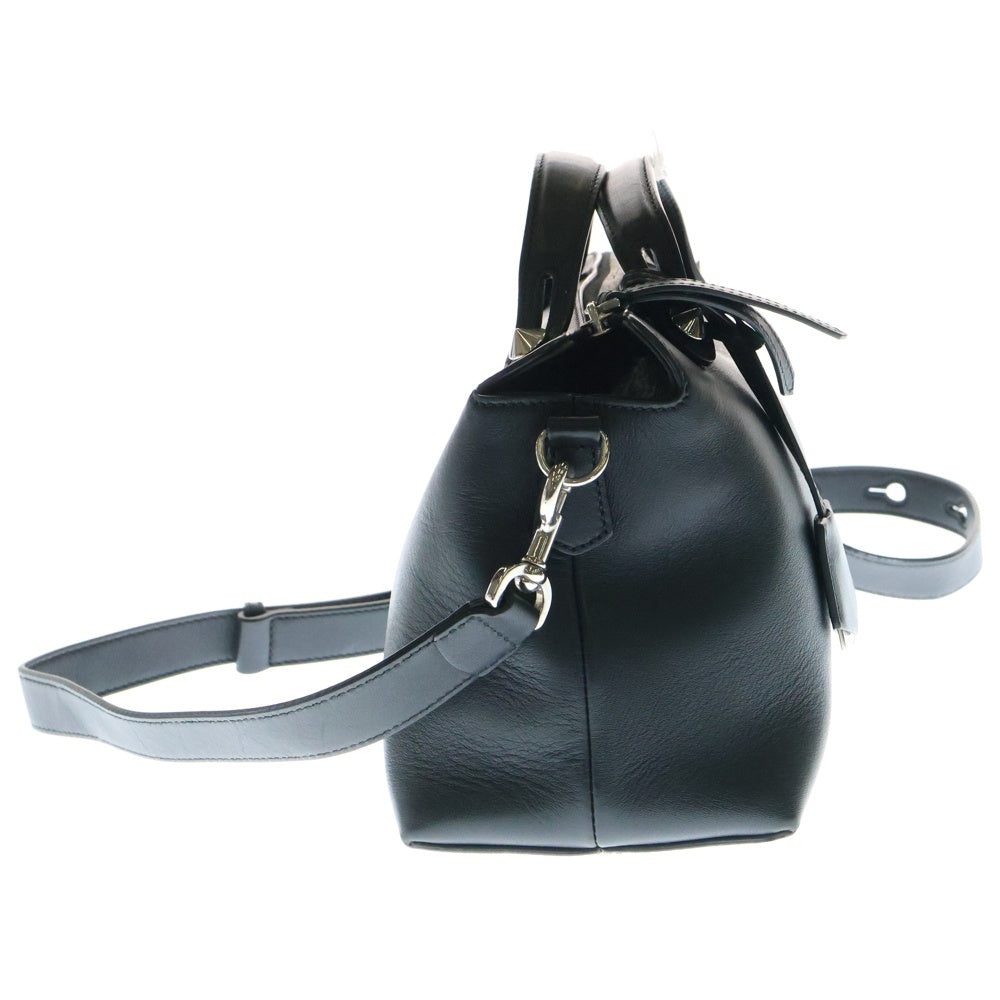 FENDI(フェンディ) バイザウェイ ミディアム 2WAYバッグ ハンドバッグ ショルダーバッグ ブラック シルバー金具 レザー