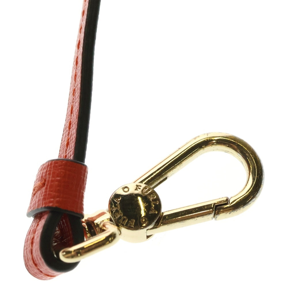 FURLA(フルラ) ロゴレザーカードコインホルダー オレンジ