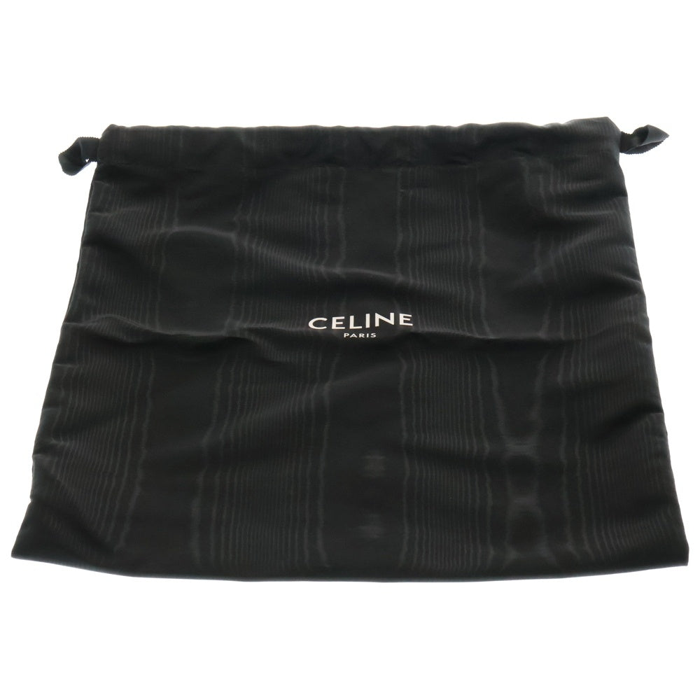CELINE(セリーヌ) キュイルトリオンフ スモールバケット レザーショルダーバッグ ブラック レディース