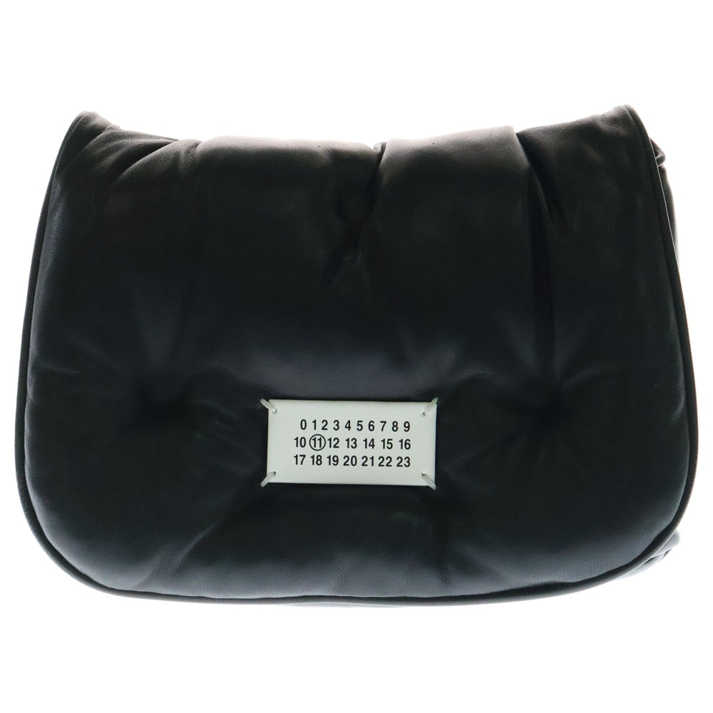 Maison Margiela 11(メゾンマルジェラ11) グラムスラム チェーンショルダーバッグ ミニバッグ ブラック カレンダータグ レザー シルバー金具