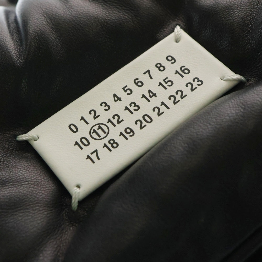 Maison Margiela 11(メゾンマルジェラ11) グラムスラム チェーンショルダーバッグ ミニバッグ ブラック カレンダータグ レザー シルバー金具