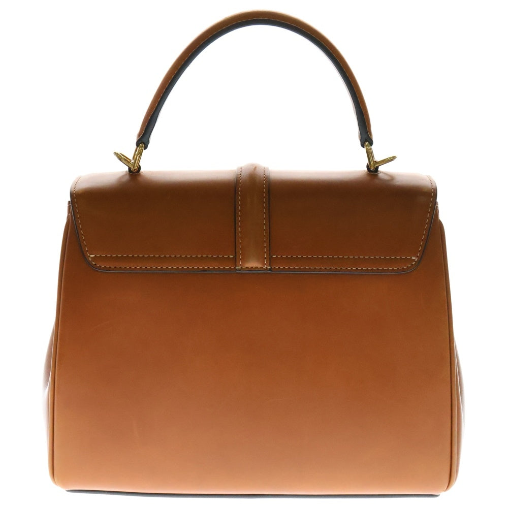 CELINE(セリーヌ) セーズ16 スモール 2WAY レザーハンドバッグ ショルダーバッグ ブラウン レディース