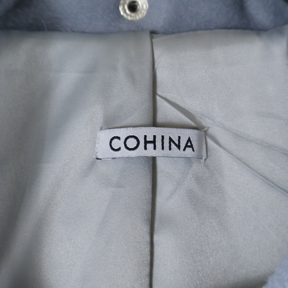 COHINA(コヒナ) COHINA ロングダッフルコート ブルー