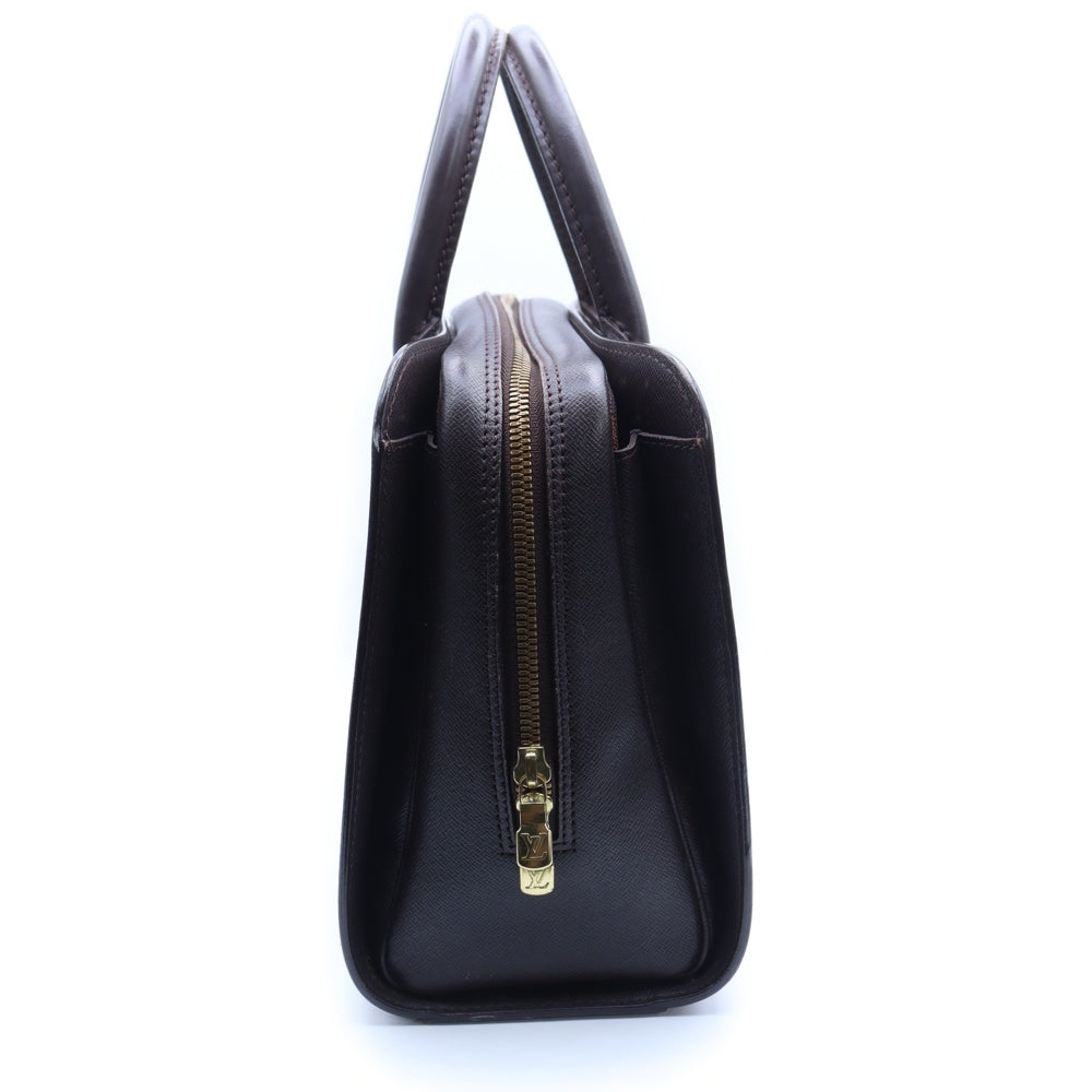 LOUIS VUITTON(ルイヴィトン) ダミエ トリアナ ハンドバッグ ブラウン ゴールド金具 レザー×PVC N51155