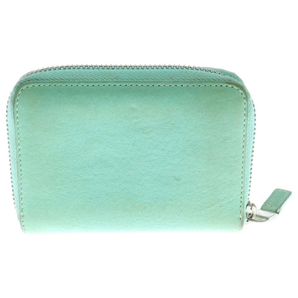 TIFFANY&Co(ティファニー) ロゴ刻印 レザーラウンドジップウォレット 財布
