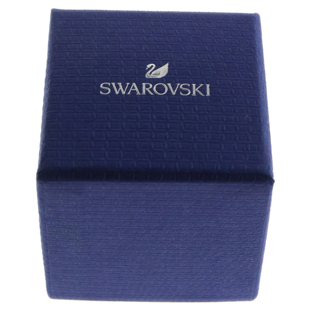 SWAROVSKI(スワロフスキー) ラウンド ラインストーン クリスタル スタッドピアス シルバー/ライトブルー レディース