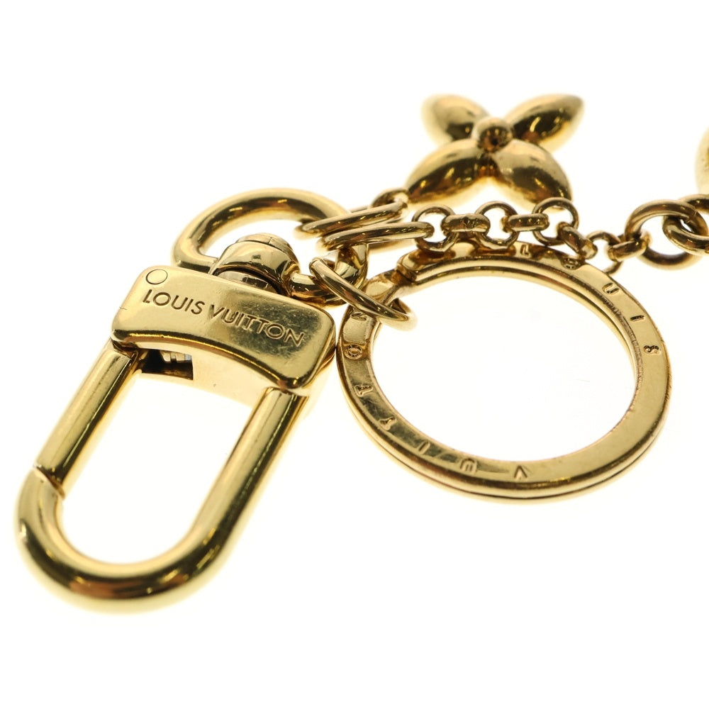 LOUIS VUITTON(ルイヴィトン) LVハート チャーム キーホルダー ゴールド GP メタル M01142