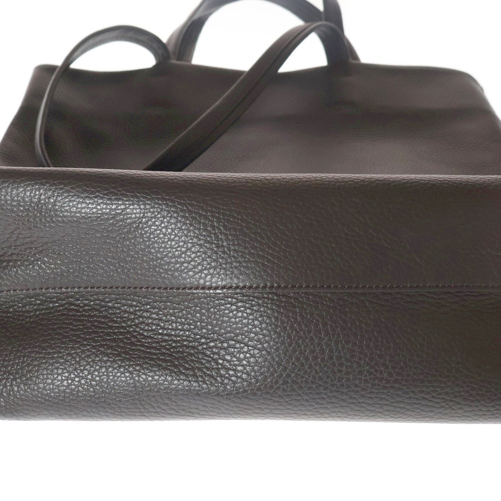 CUYANA(クヤナ) レザー 2WAY ハンド ショルダー トートバッグ ブラウン