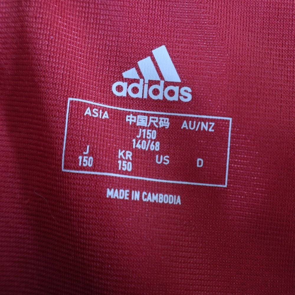 adidas(アディダス) ロゴプリント 中綿 ジップアップ ジャケット ブラック キッズ