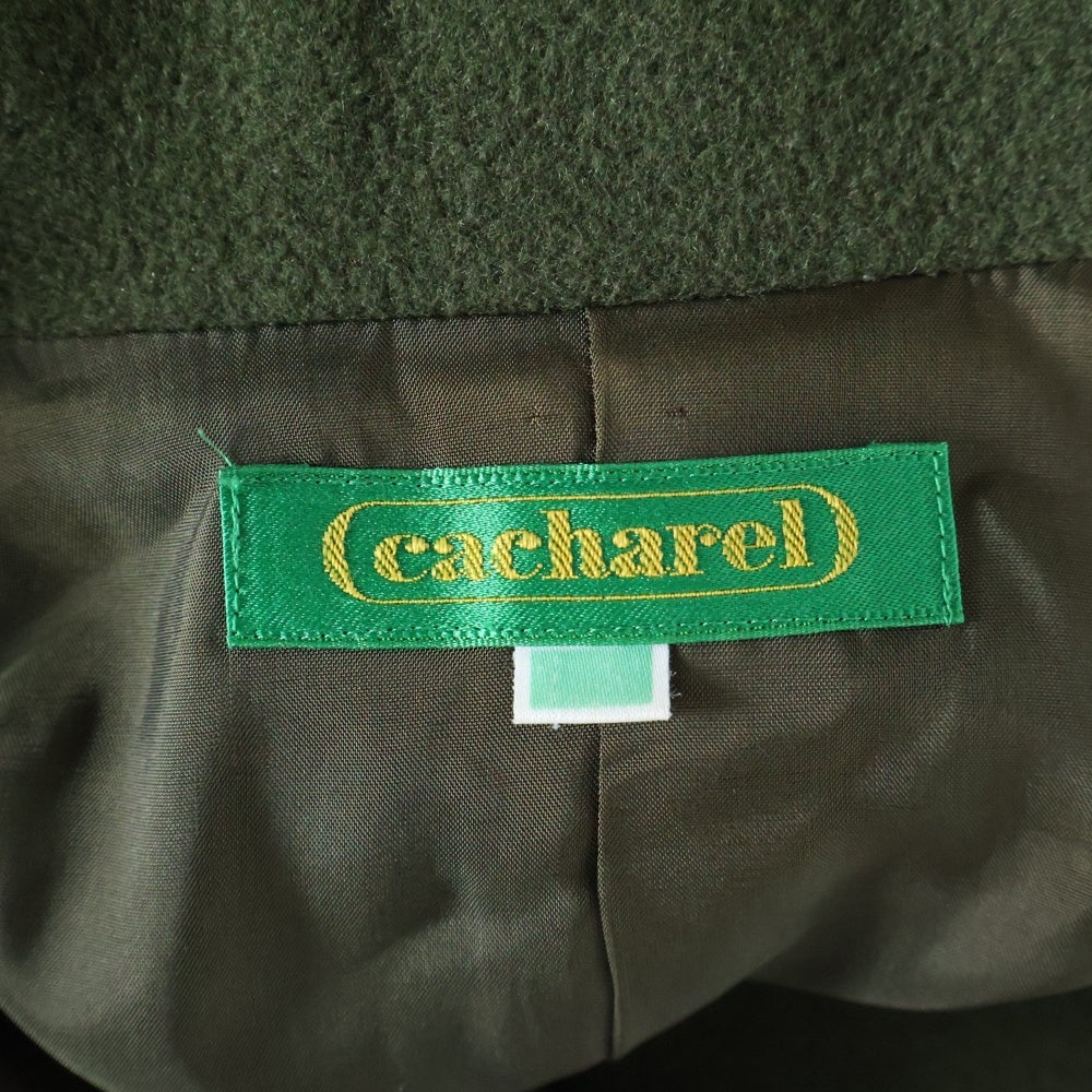 cacharel(キャシャレル) ブローチ ウールジャケット グリーン