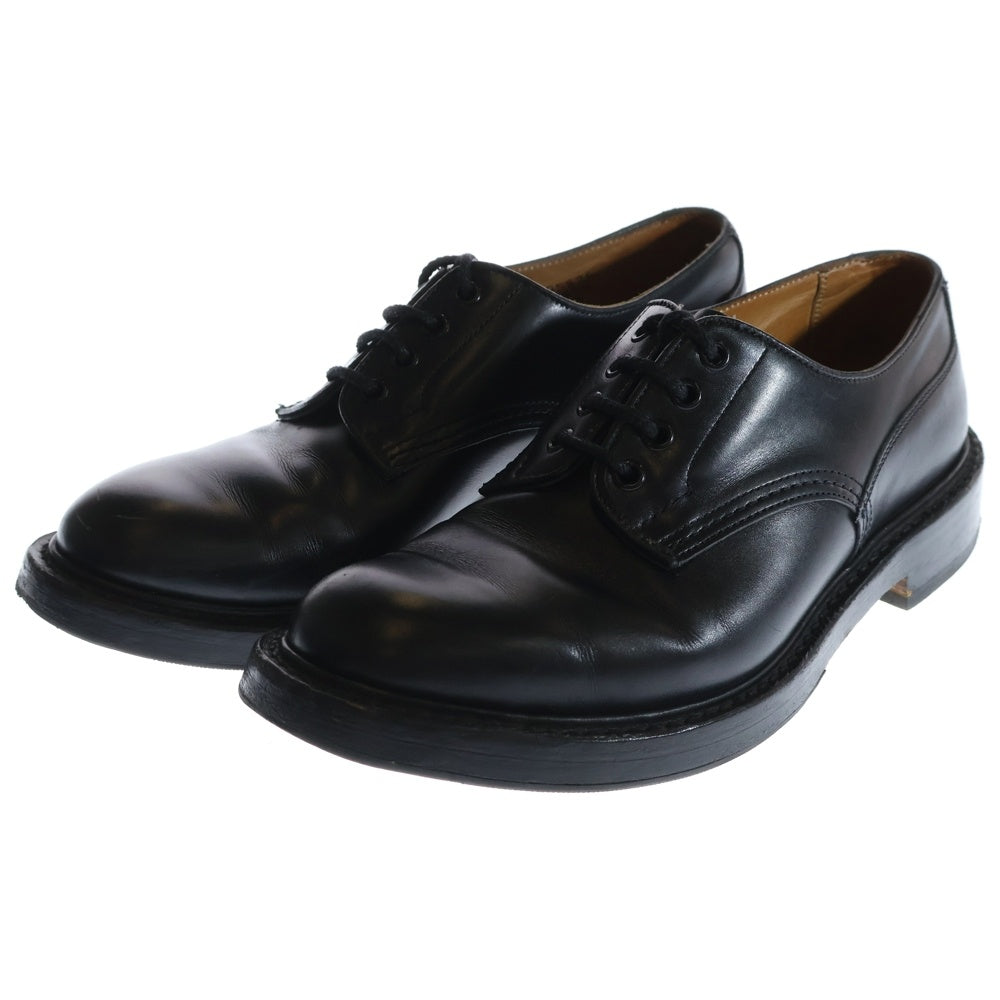 Tricker's(トリッカーズ) プレーントゥ レースアップ レザー ビジネス ドレスシューズ ブラック M6255