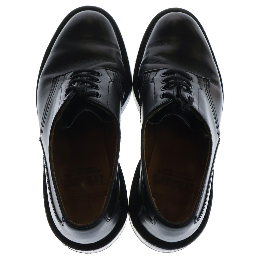 Tricker's(トリッカーズ) プレーントゥ レースアップ レザー ビジネス ドレスシューズ ブラック M6255