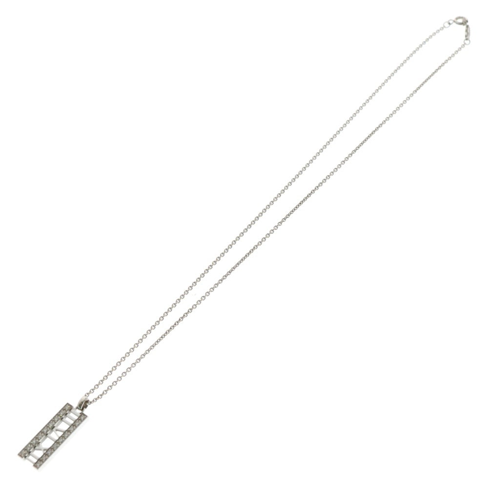 TIFFANY&Co(ティファニー) アトラス オープンバー ダイヤネックレス ペンダント シルバー K18WG 6.6g