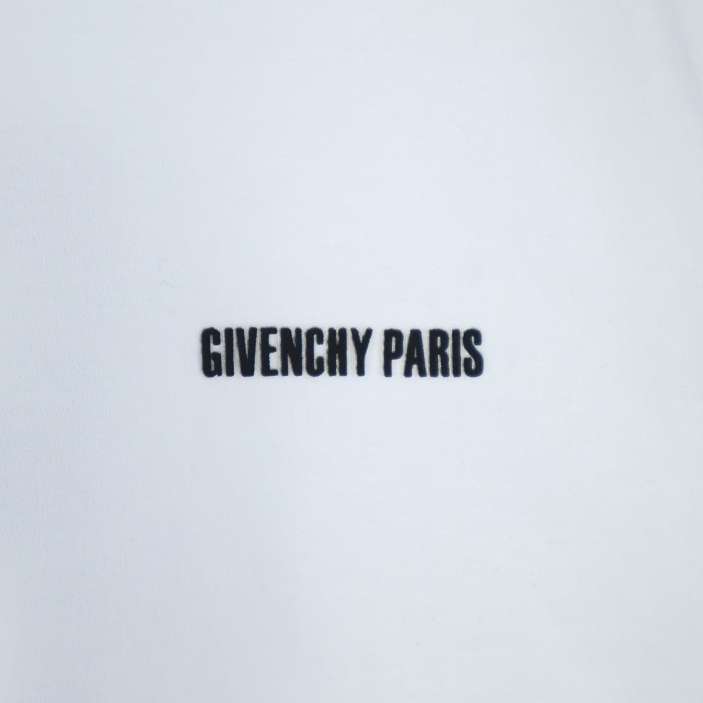 GIVENCHY(ジバンシィ) ラバーロゴ バックフォトプリント クルーネック 半袖Tシャツ カットソー ホワイト BM706S3Y2T