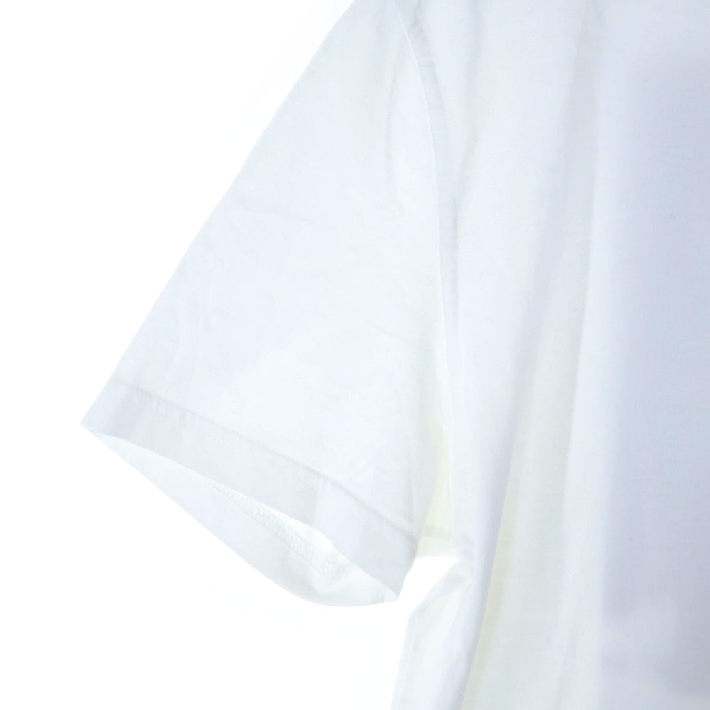 GIVENCHY(ジバンシィ) ラバーロゴ バックフォトプリント クルーネック 半袖Tシャツ カットソー ホワイト BM706S3Y2T