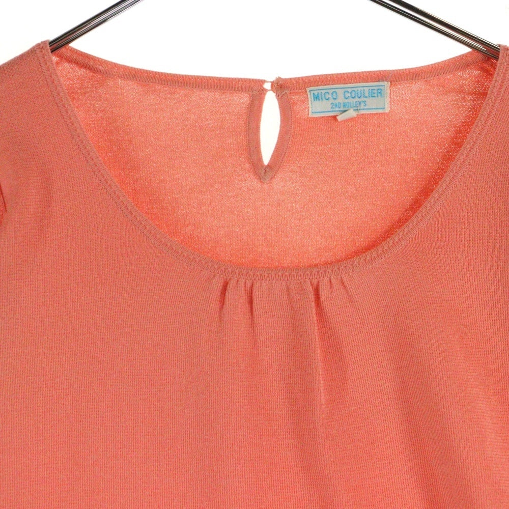 MICO COULIER(ミコクリエ) MICO COULIER 半袖Tシャツ ピンク