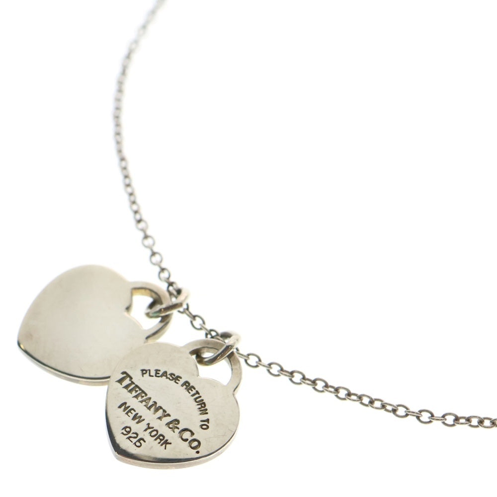 TIFFANY&Co(ティファニー) リターントゥ ティファニー ダブルハートネックレス ペンダント チェーン シルバー SV925 3g