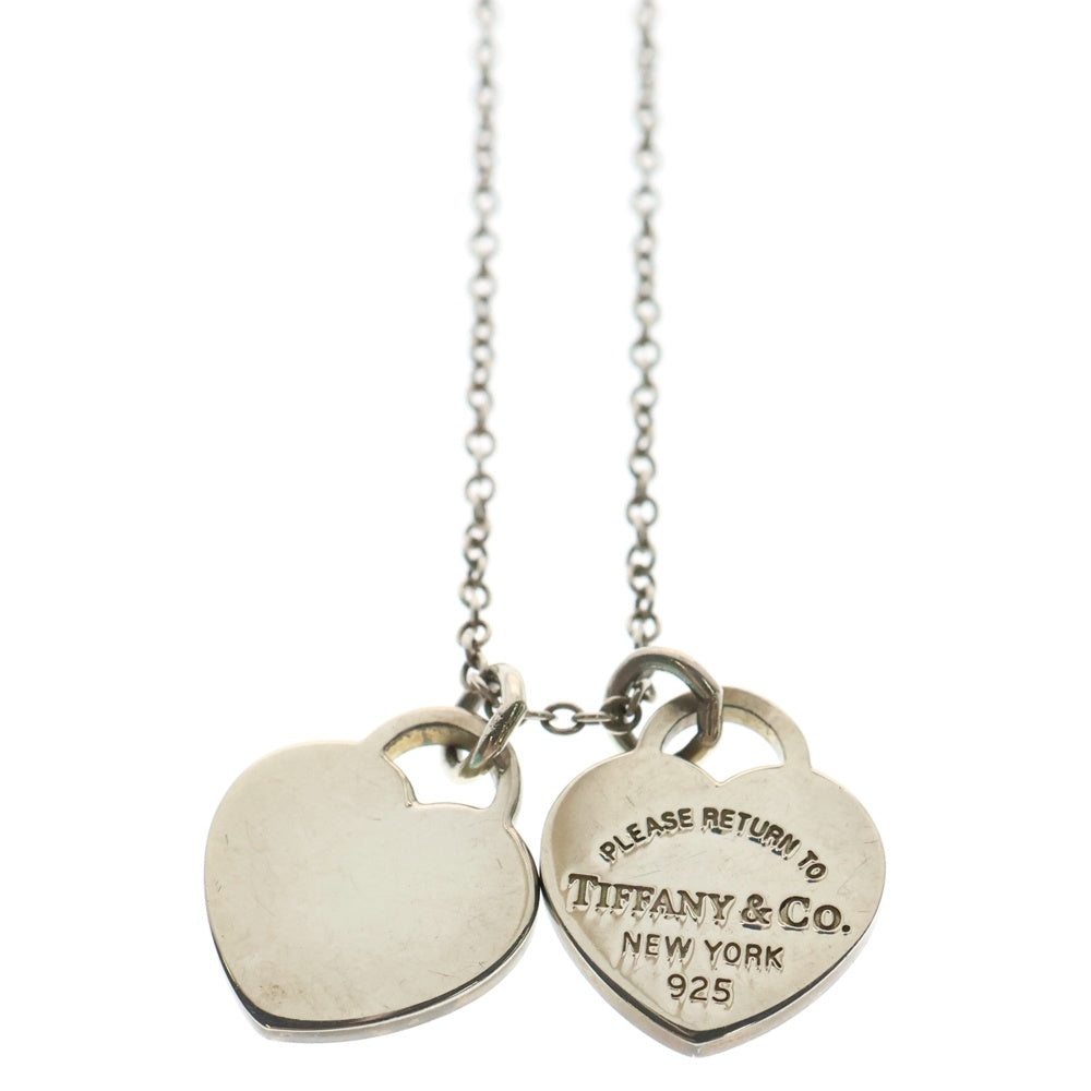 TIFFANY&Co(ティファニー) リターントゥ ティファニー ダブルハートネックレス ペンダント チェーン シルバー SV925 3g