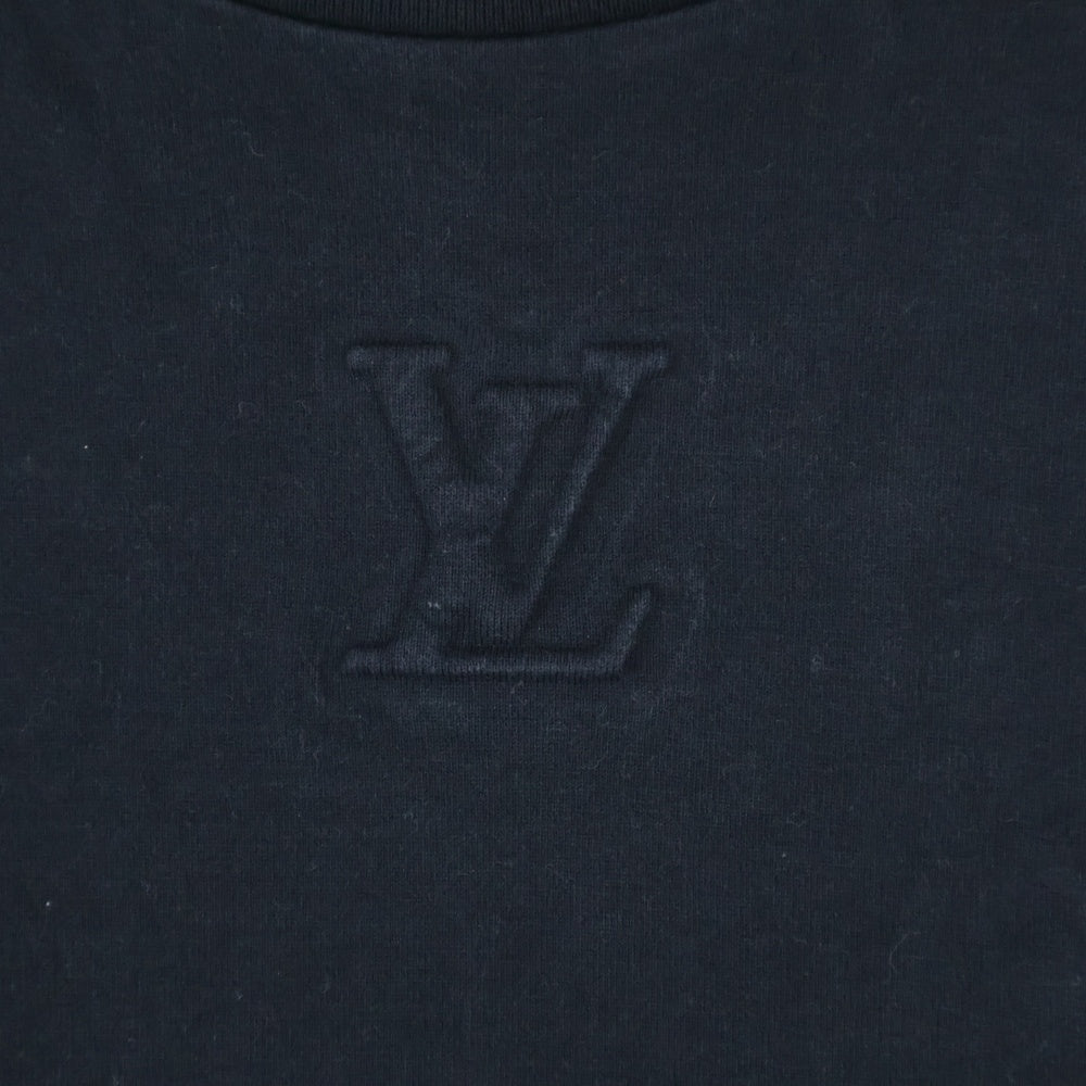 LOUIS VUITTON(ルイヴィトン) 21AW LVデボス エンボスロゴ半袖Tシャツ ブラック RM212 NPG HLY64W