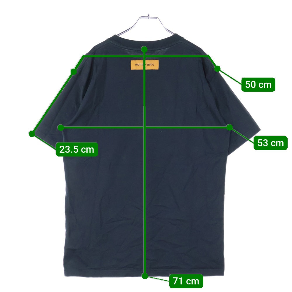 LOUIS VUITTON(ルイヴィトン) 21AW LVデボス エンボスロゴ半袖Tシャツ ブラック RM212 NPG HLY64W