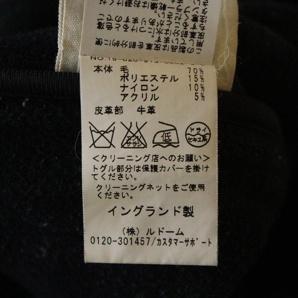 NO BRAND(ノーブランド) LONDON TRADITION ウールダッフルコート ブラック